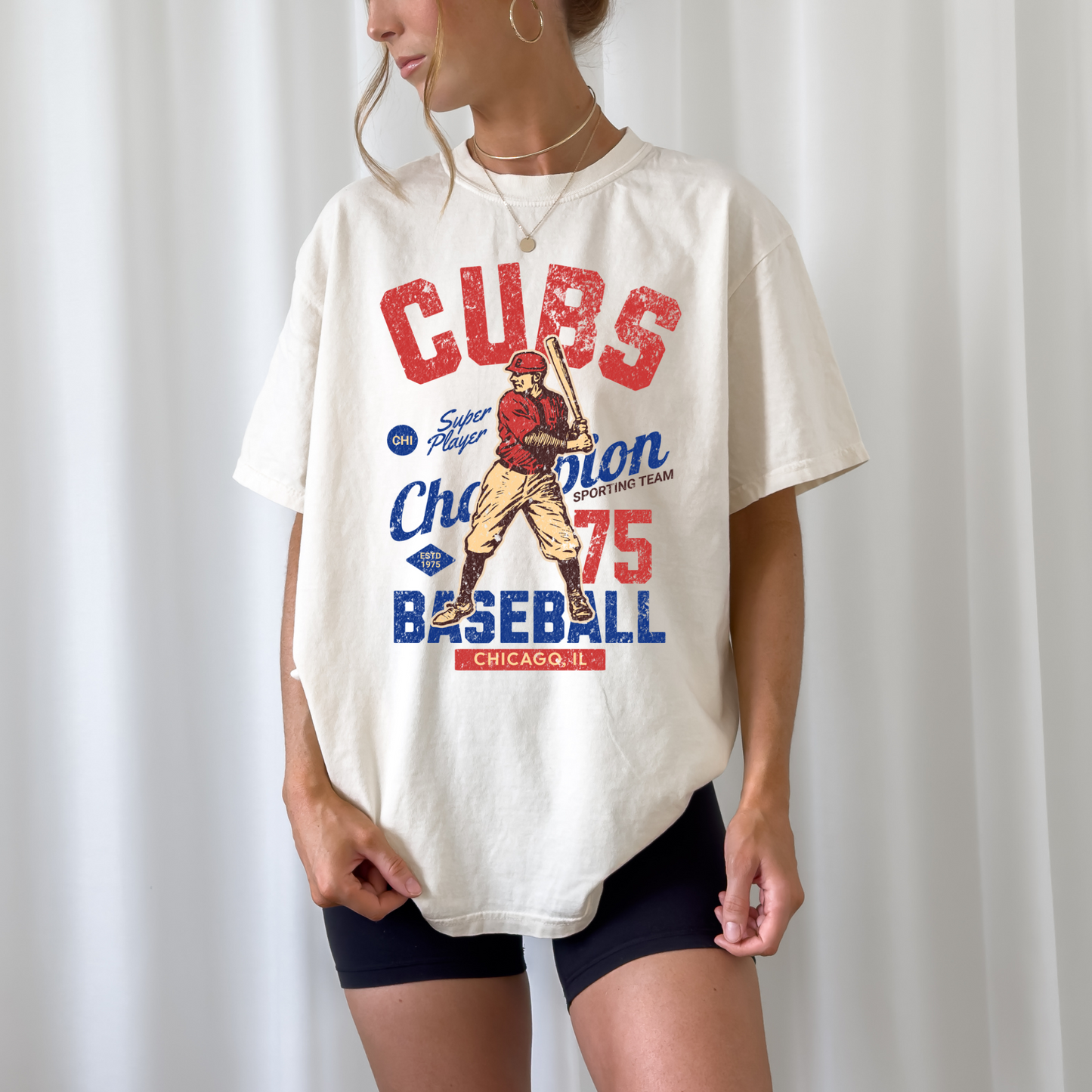 Cub Baseball Ivory Tee
