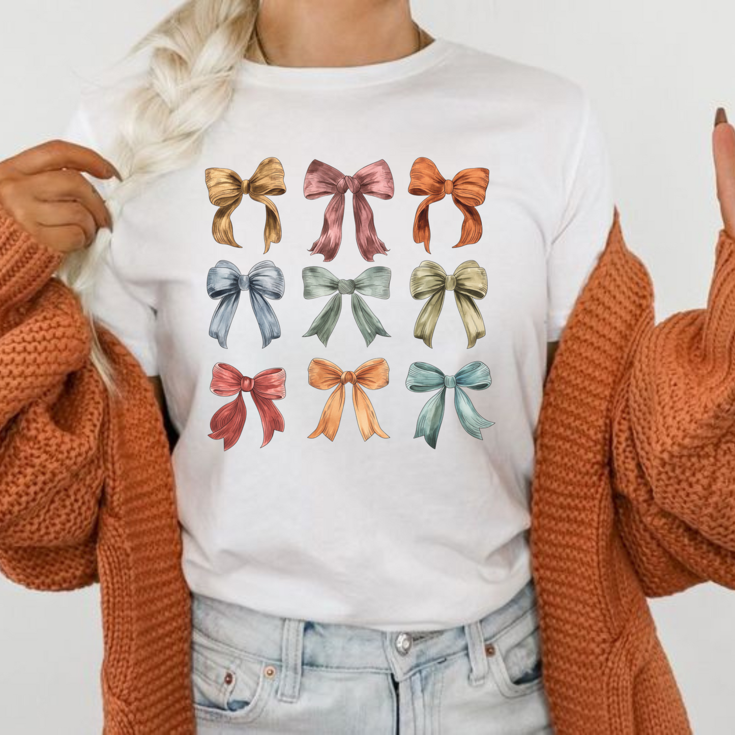 Autumn Coquette Bows T Shirt