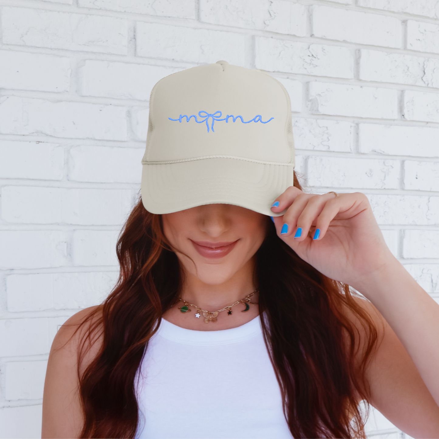 Mama Script Trucker Hat