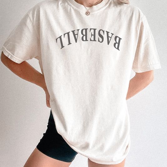 Baseball Upside Down Tee Shirt