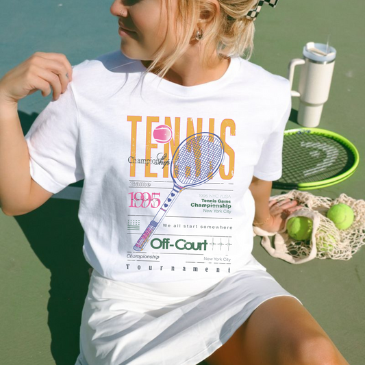 Tennis Championship Front T Shirt