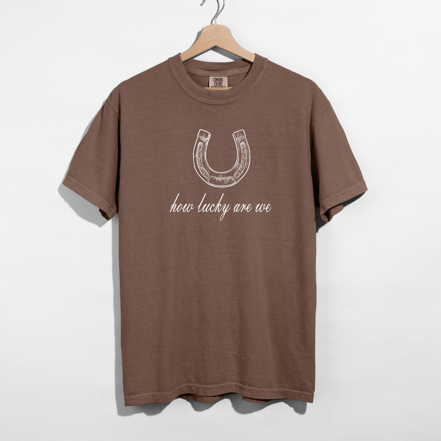 How Lucky Are We Horseshoe Graphic Tee