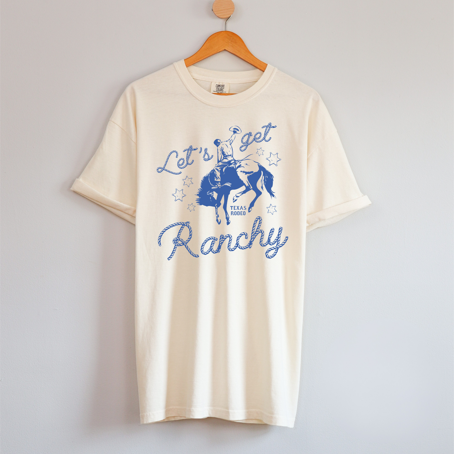 Ranchy Western With Blue Ink T Shirt