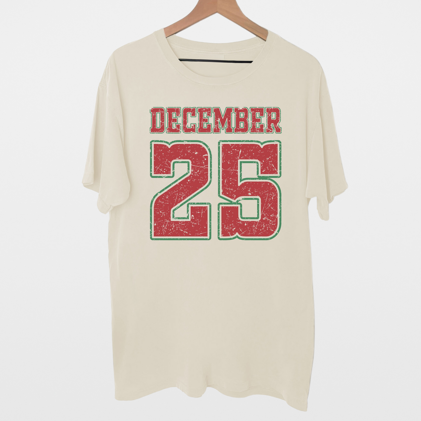 December 25 Christmas T-Shirt – Festive Red & Green Holiday Tee | Hey Jude Graphic Tees