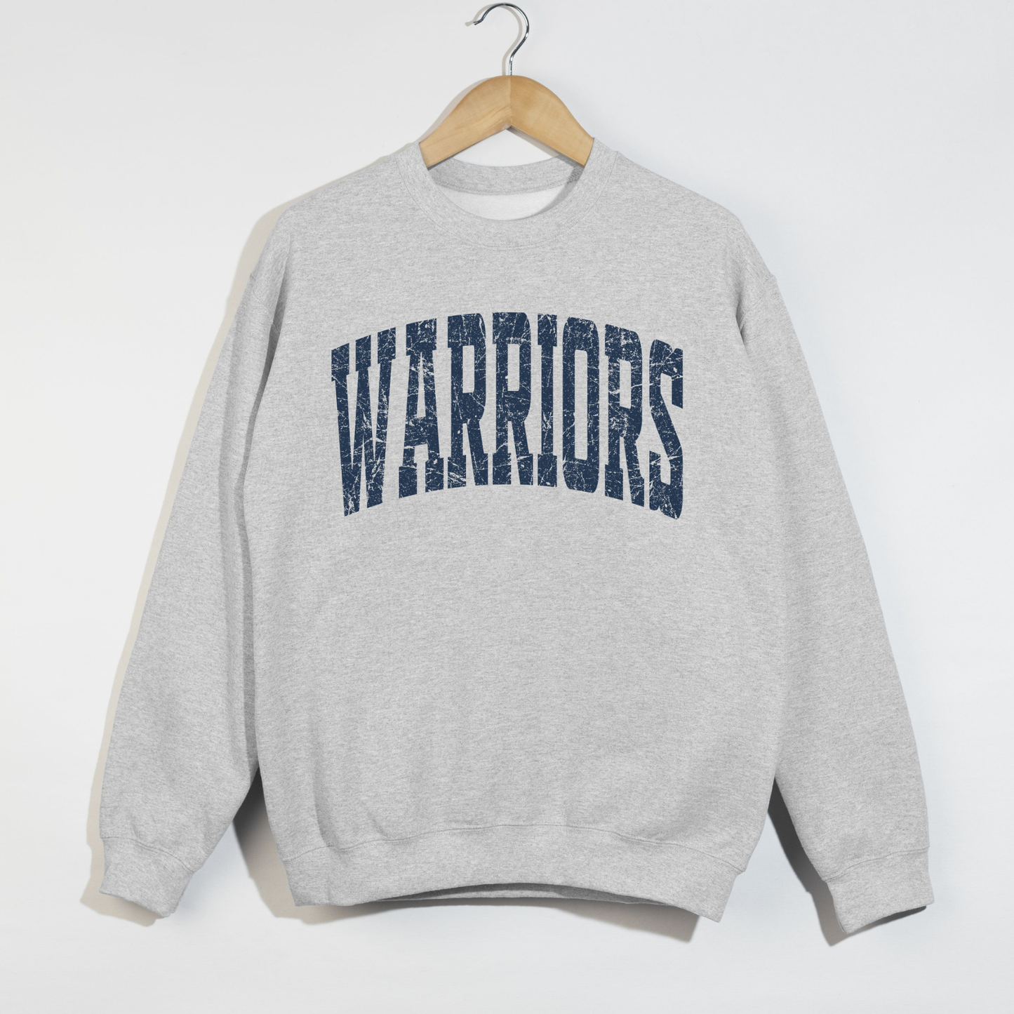 Warriors Arched Crewneck Sweatshirt | Sterling Warriors School Spirit