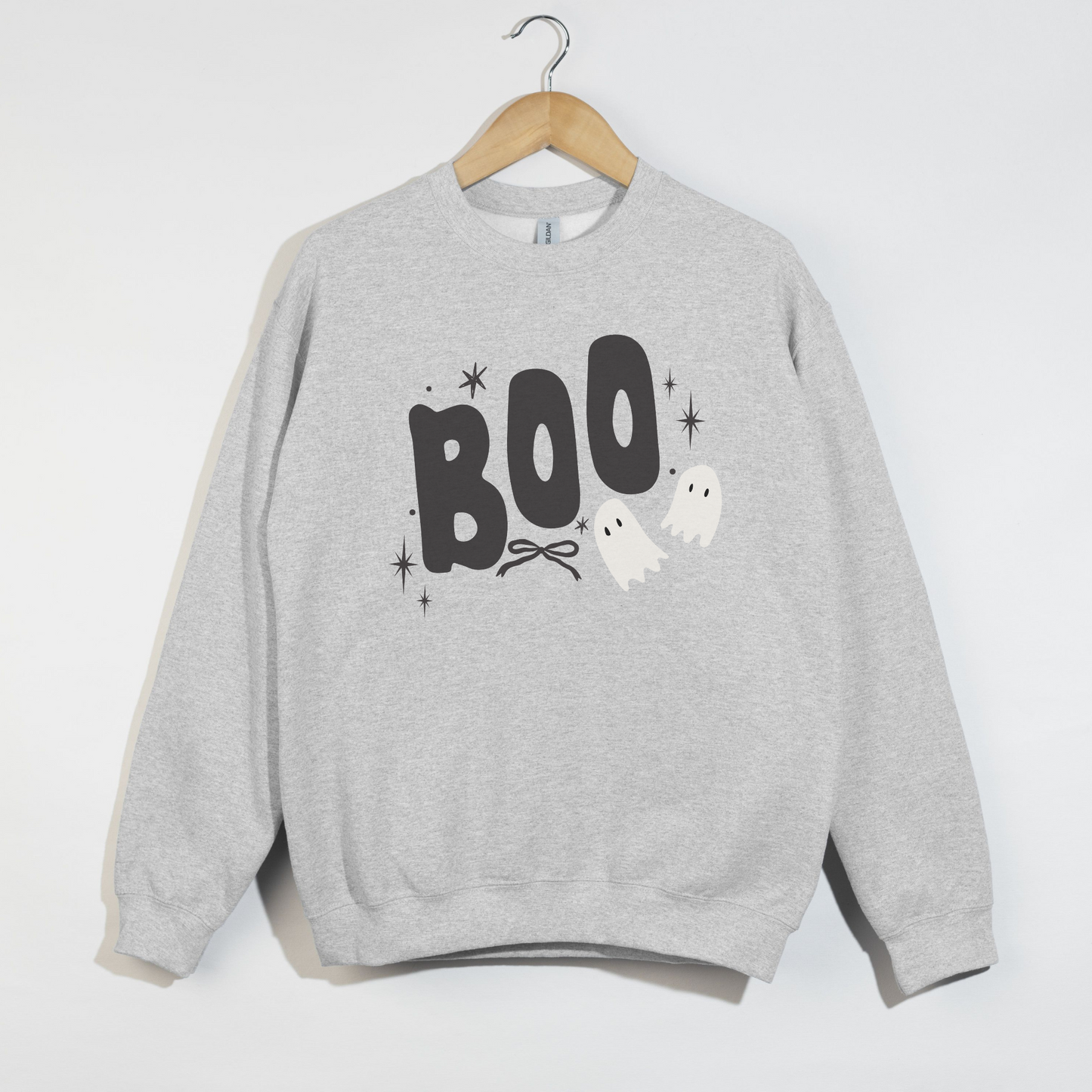 Boo Ghost Halloween Sweatshirt | Cute Spooky Season Crewneck