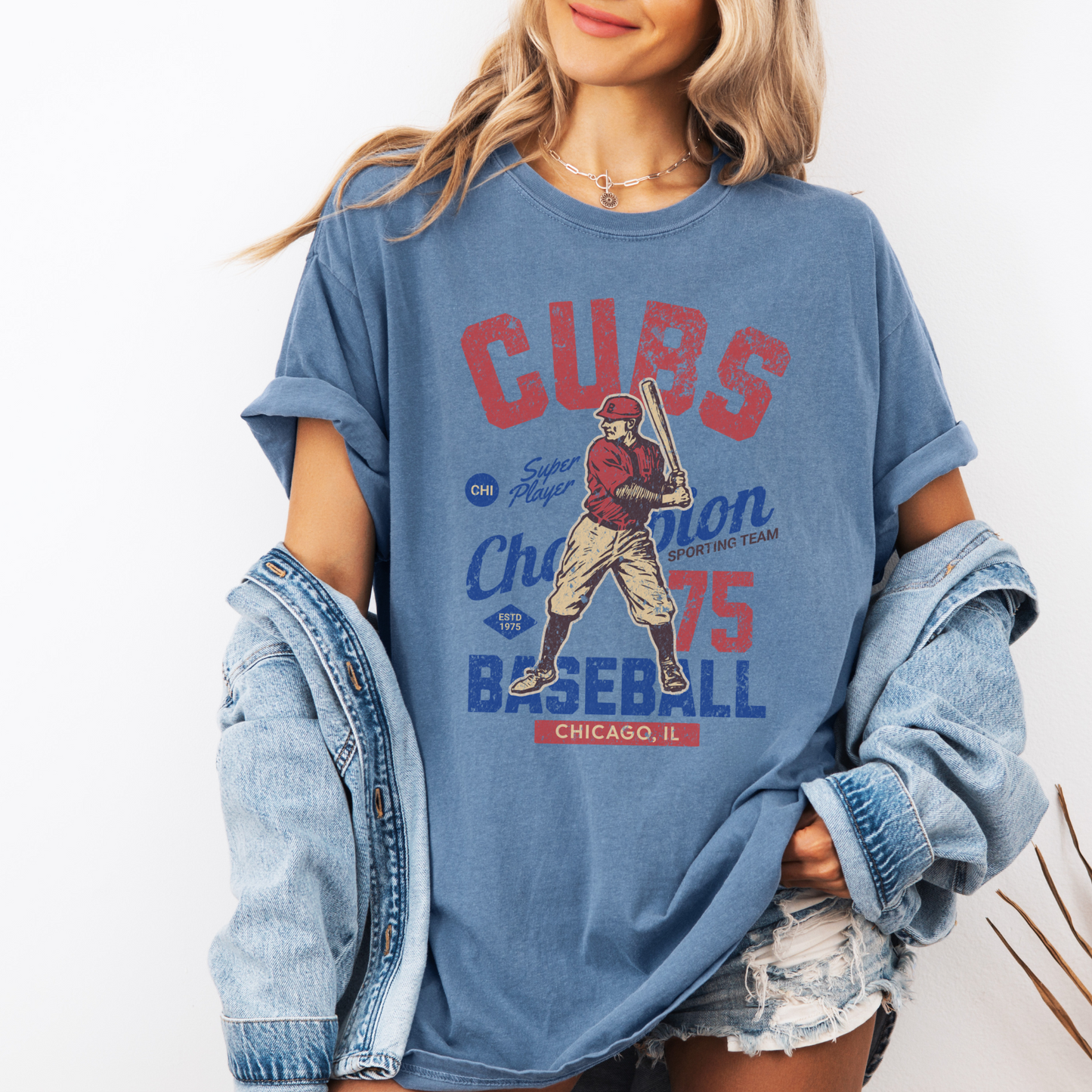 Cub Baseball Ivory Tee