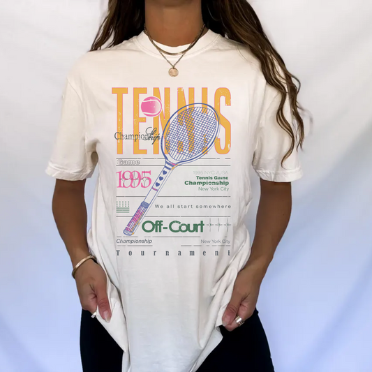 Tennis Championship Front T Shirt