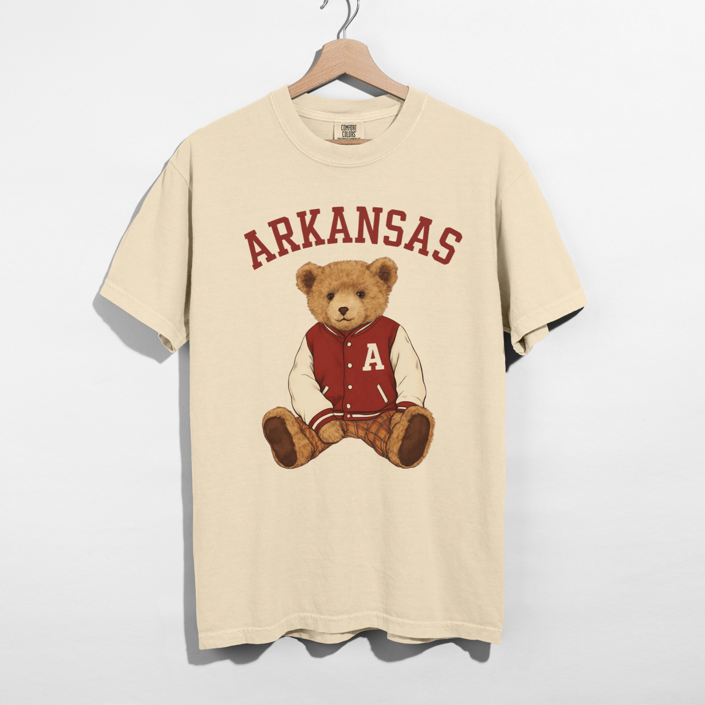 Arkansas Teddy Bear Graphic Tee – Vintage Collegiate Gameday Shirt