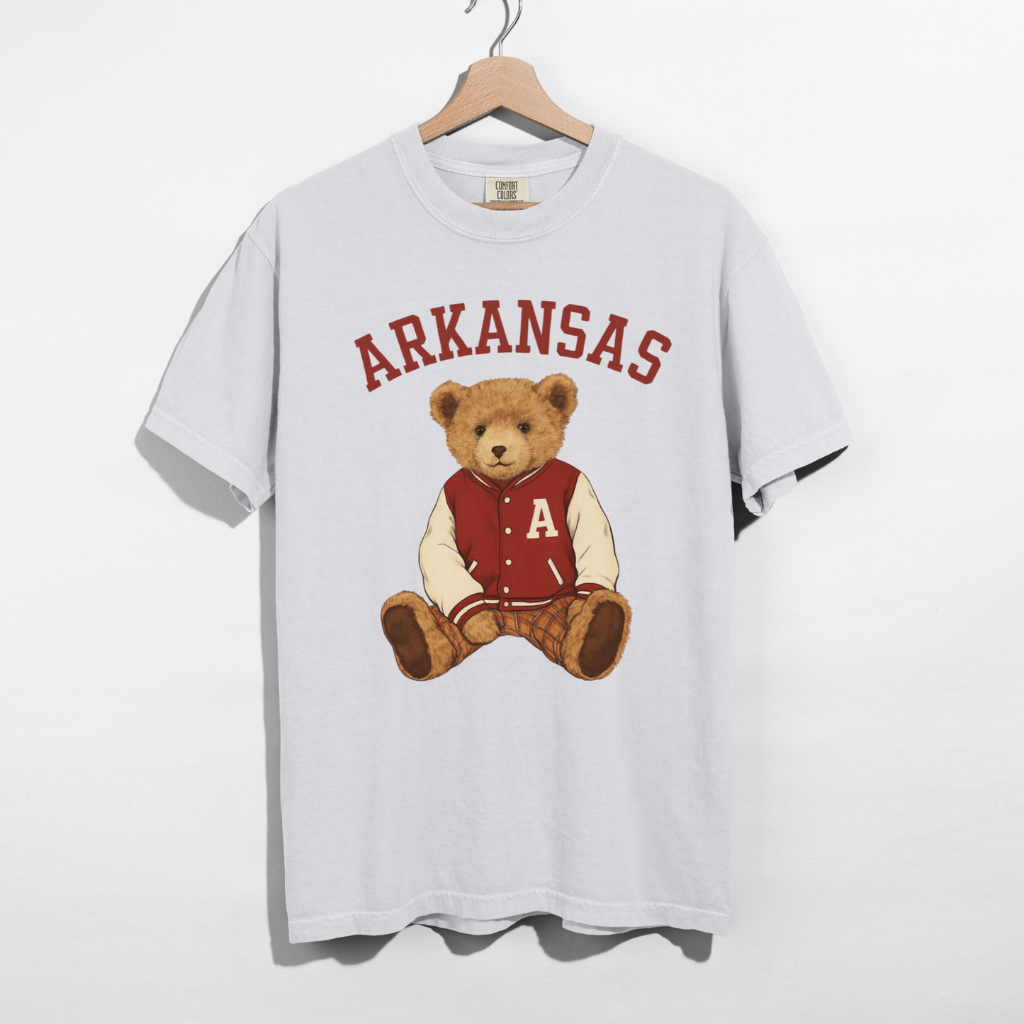 Arkansas Teddy Bear Graphic Tee – Vintage Collegiate Gameday Shirt