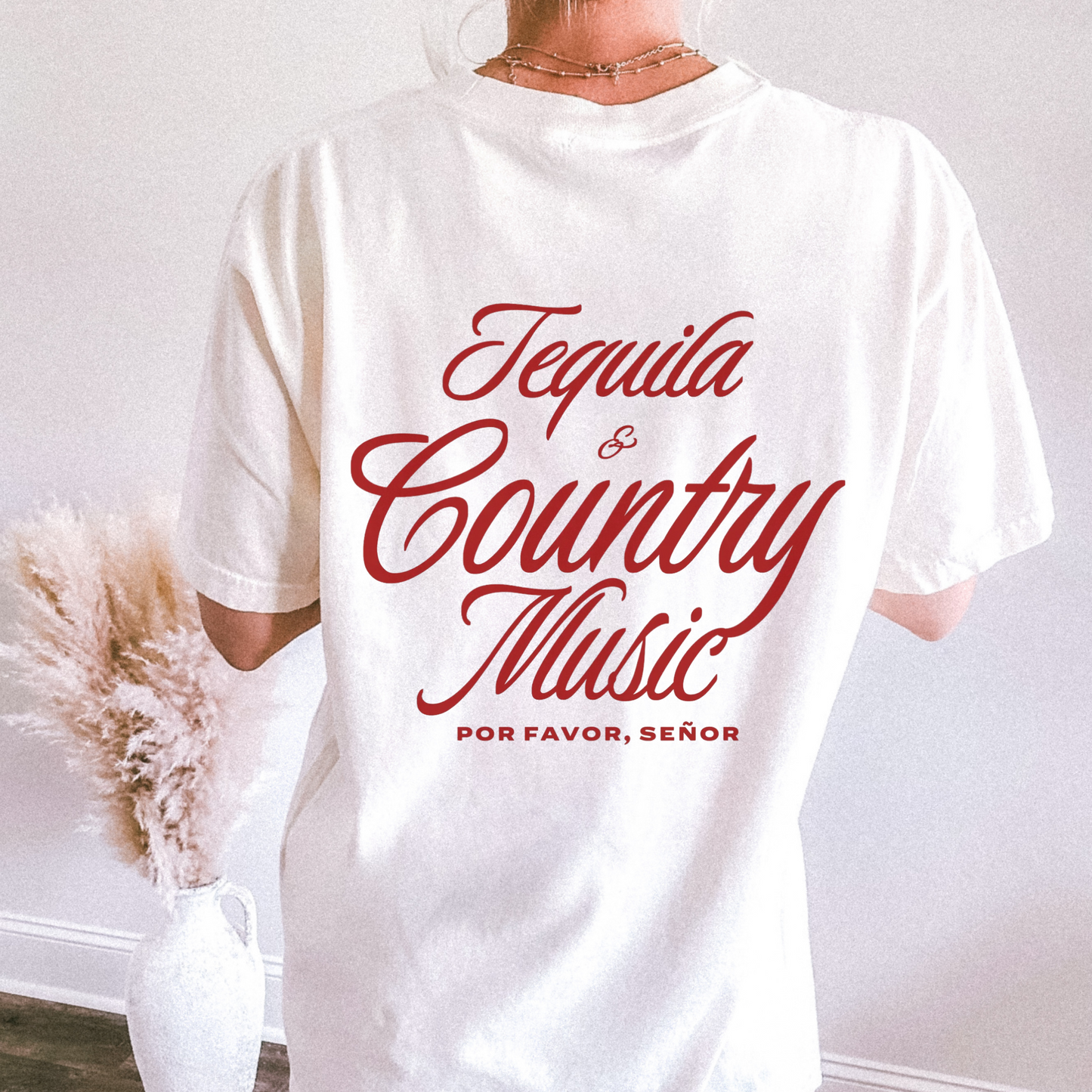 Tequila & Country Music Graphic Tee – Western Cowgirl T-Shirt