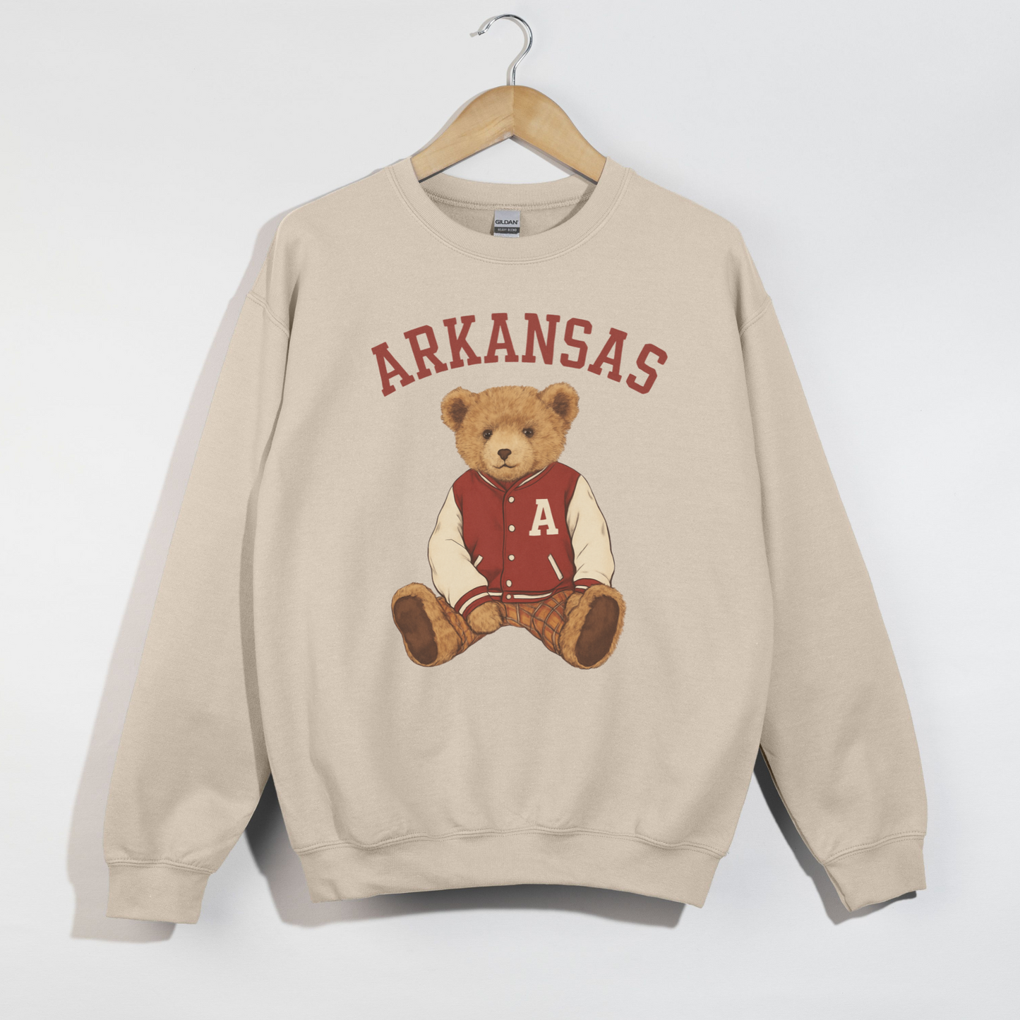 Arkansas Teddy Bear Crewneck Sweatshirt – Vintage Collegiate Gameday Pullover