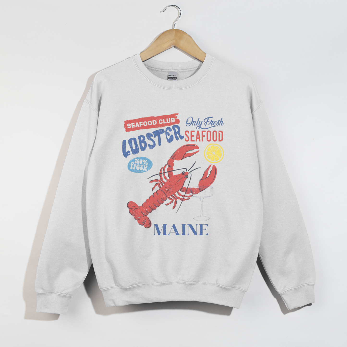 Lobster Maine Seafood Club Crewneck Sweatshirt