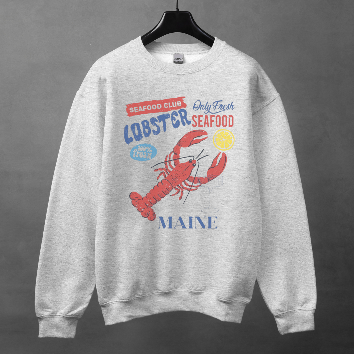 Lobster Maine Seafood Club Crewneck Sweatshirt