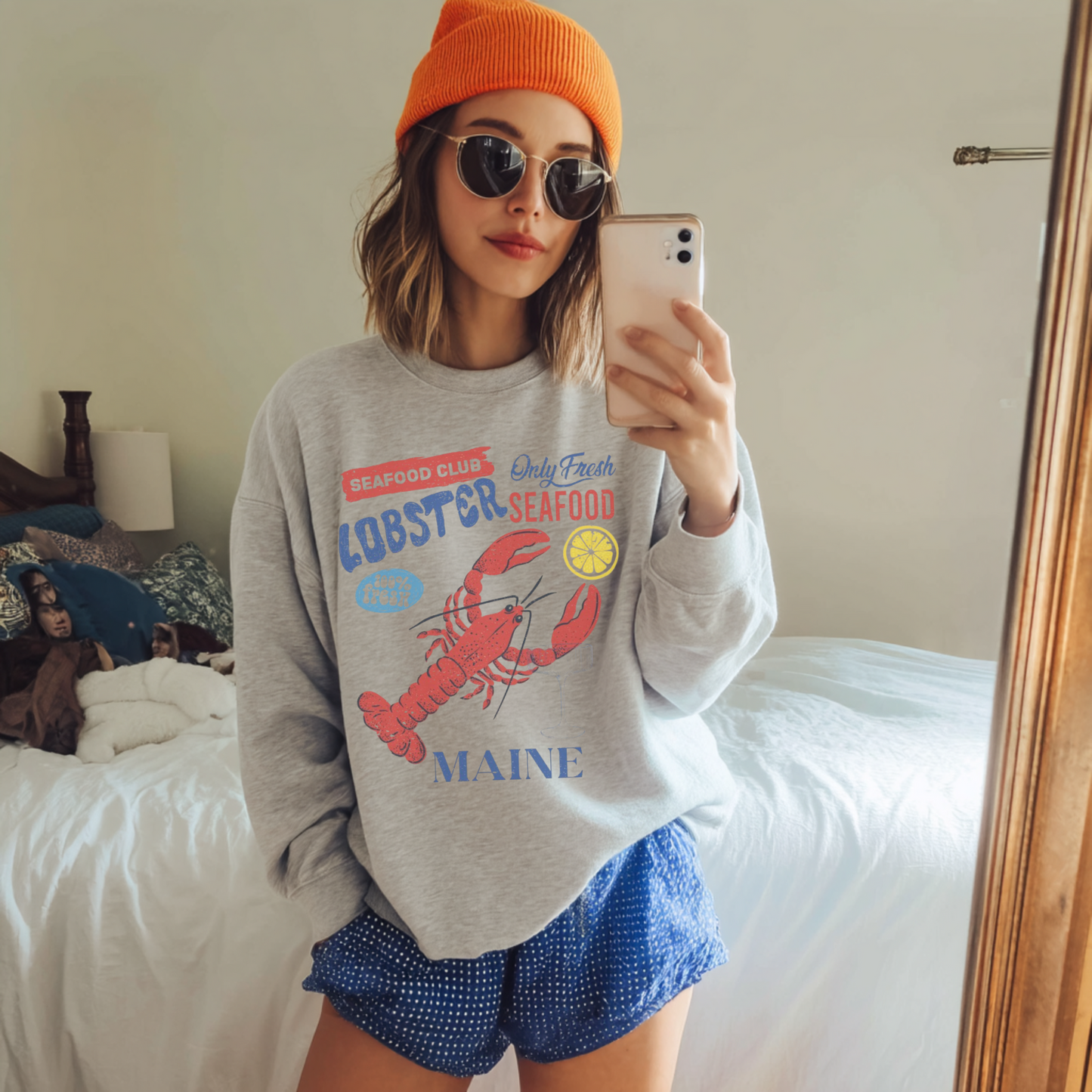 Lobster Maine Seafood Club Crewneck Sweatshirt