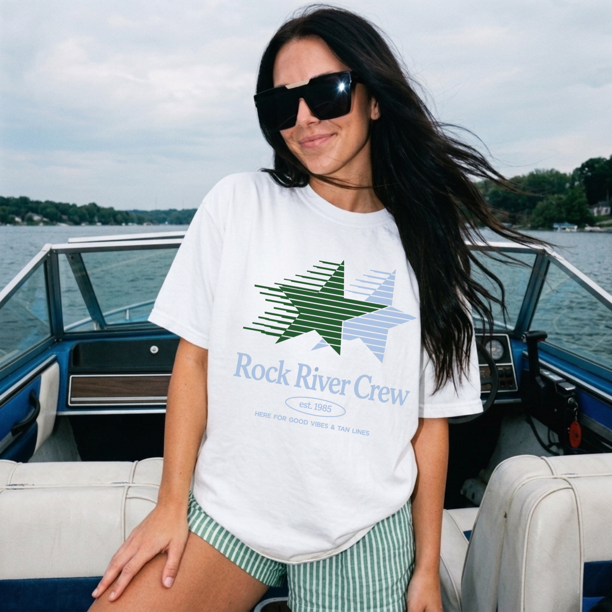 white rock river crew shirt lake and river life outfit