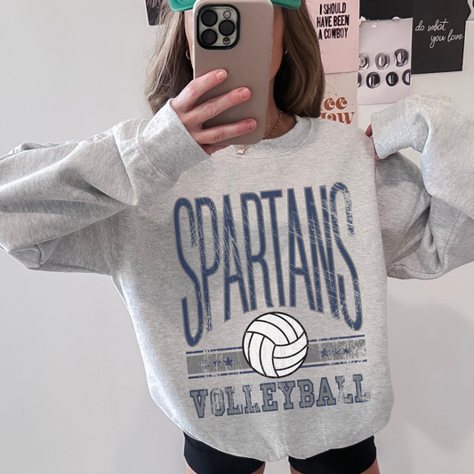 Spartans Volleyball Crewneck Sweatshirt