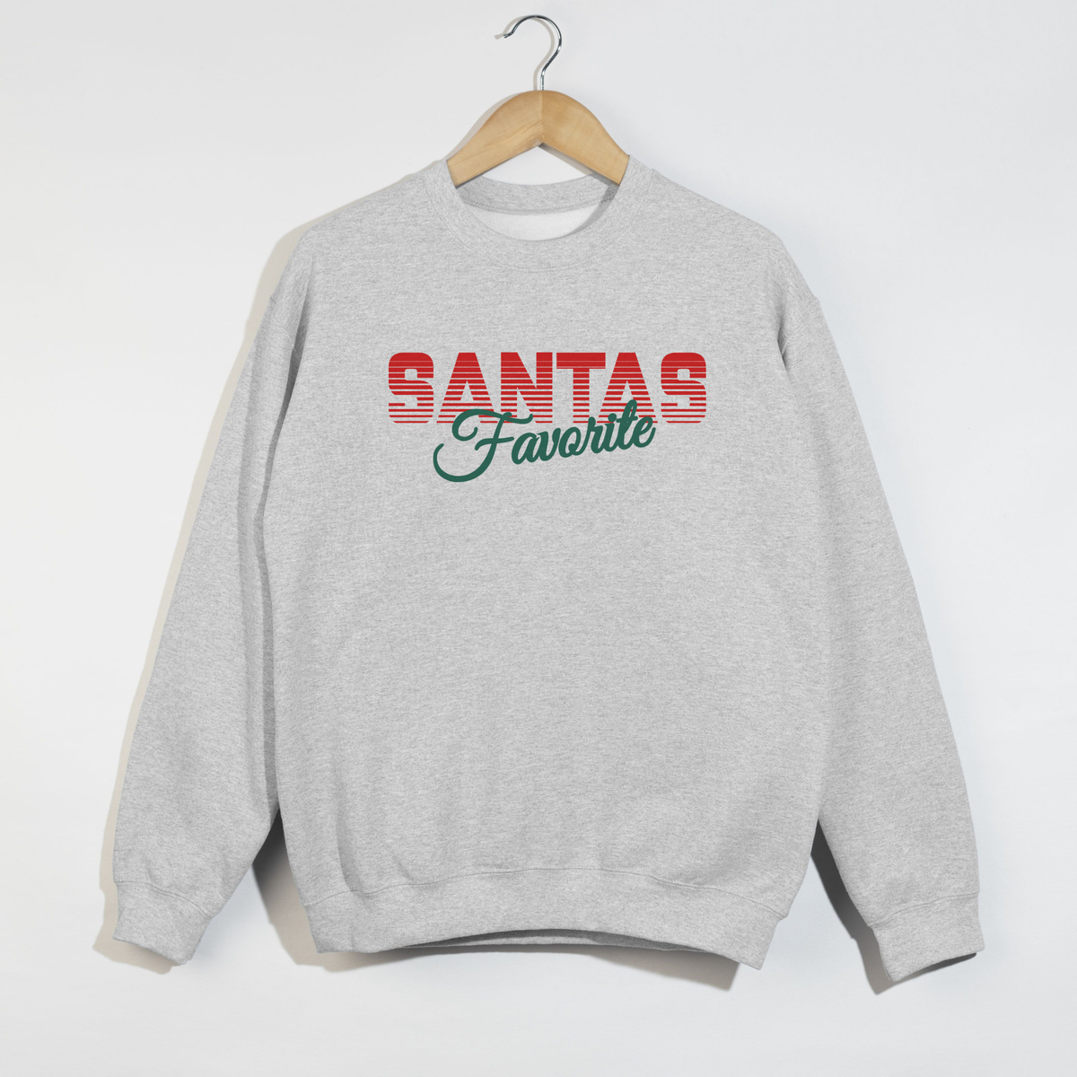 Santa’s Favorite Christmas Sweatshirt | Holiday Graphic Crewneck