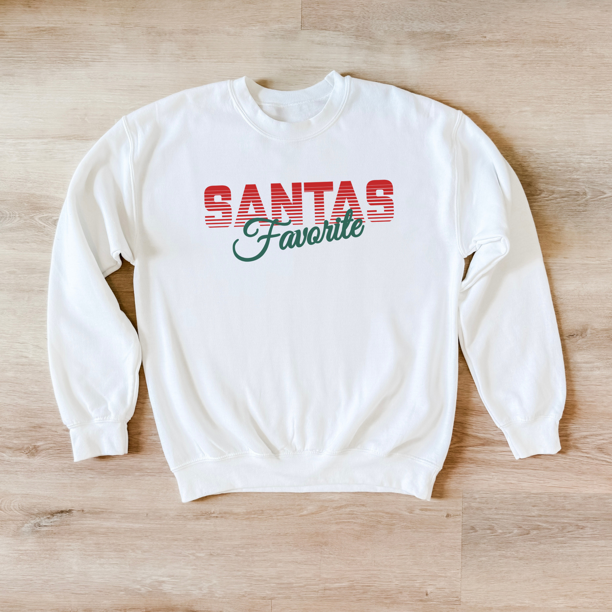 Santa’s Favorite Christmas Sweatshirt | Holiday Graphic Crewneck