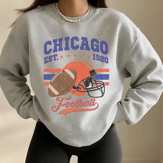 Chicago Football Crewneck Sweatshirt
