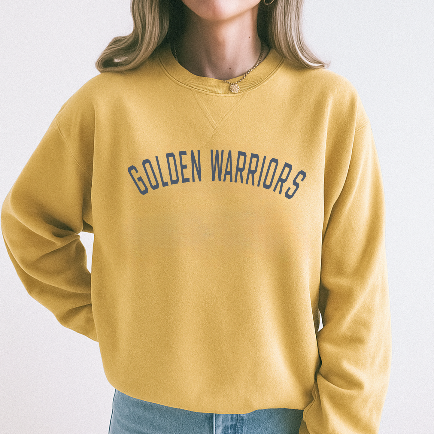 Golden Warriors Crewneck Sweatshirt | Sterling High School Spirit Wear