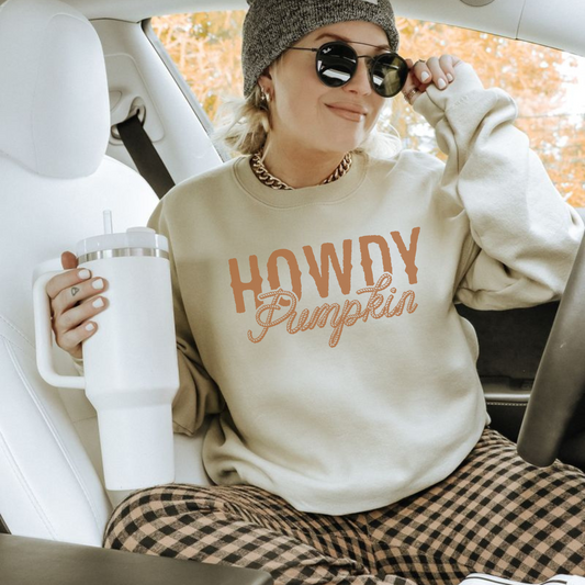 Howdy Pumpkin Crewneck Sweatshirt