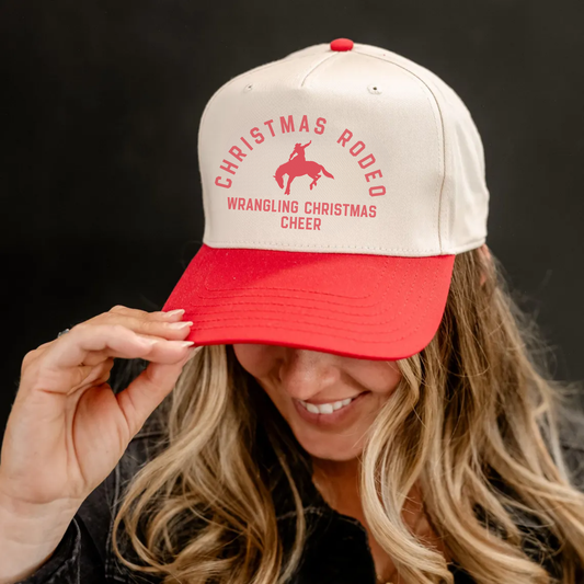 Christmas Rodeo Trucker Hat – Western Holiday Cowboy Cap