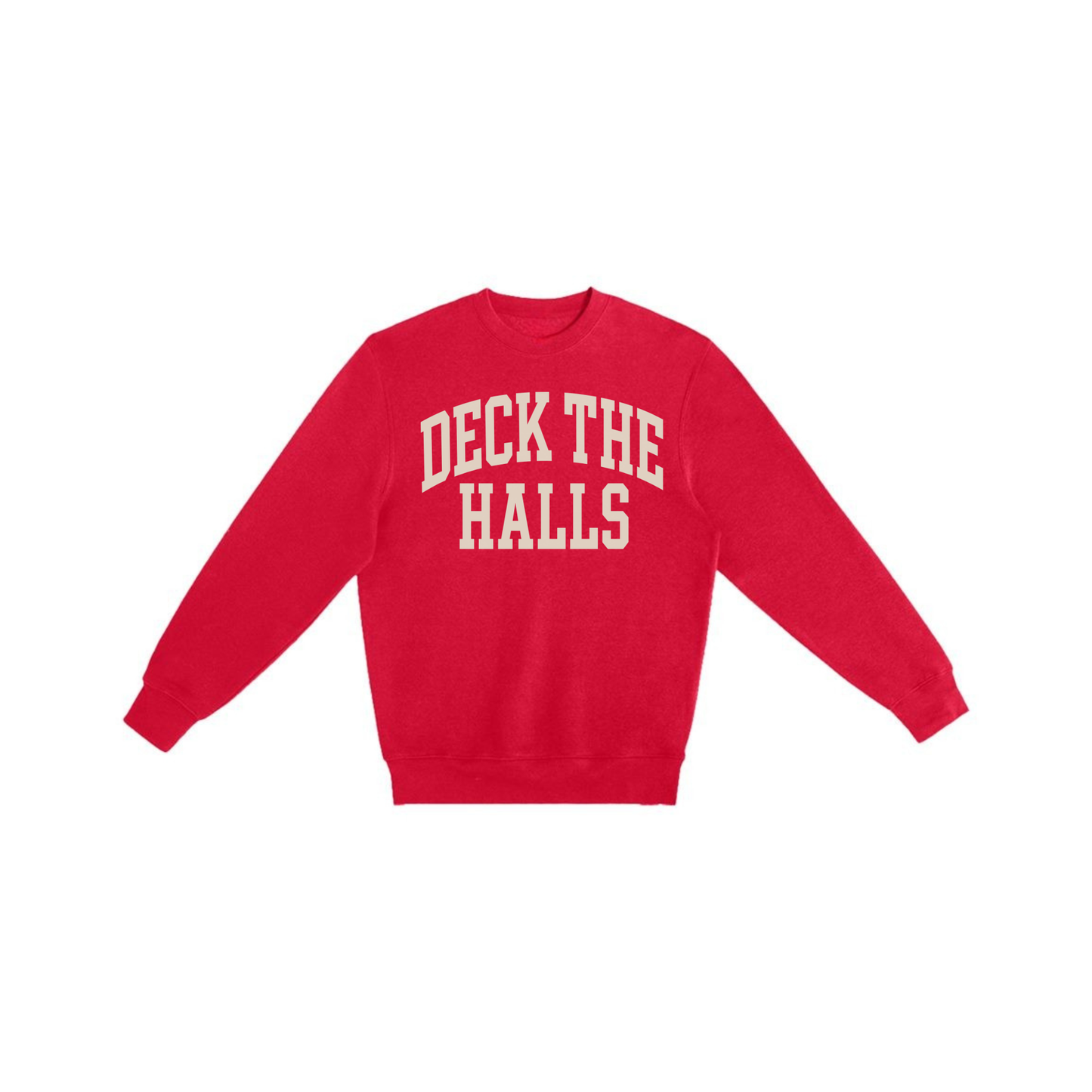 Deck the Halls Sweatshirt | Varsity Christmas Crewneck | Cozy Holiday Sweatshirt