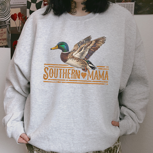 Southern Mama Duck Crewneck Sweatshirt