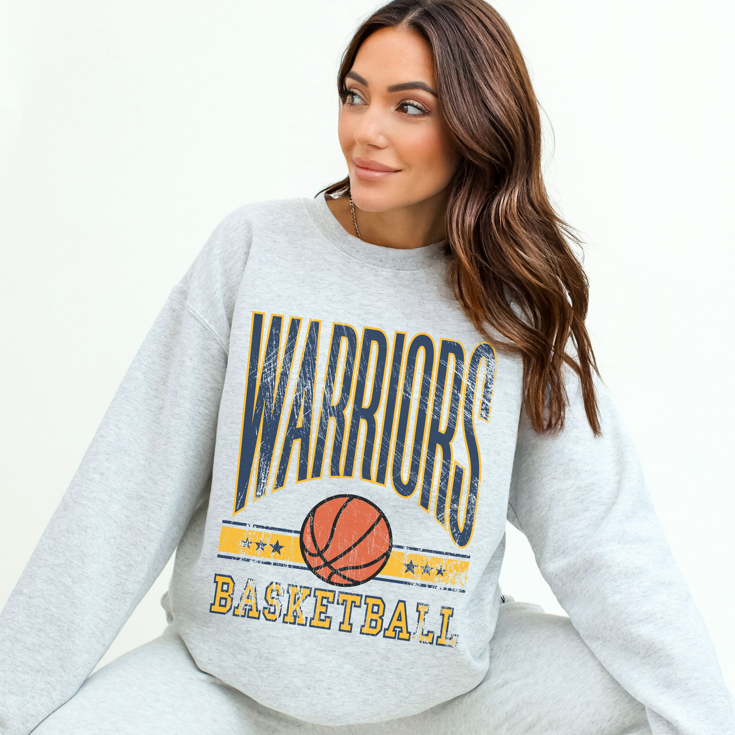 Warriors Basketball Sweatshirt | Game Day Crewneck
