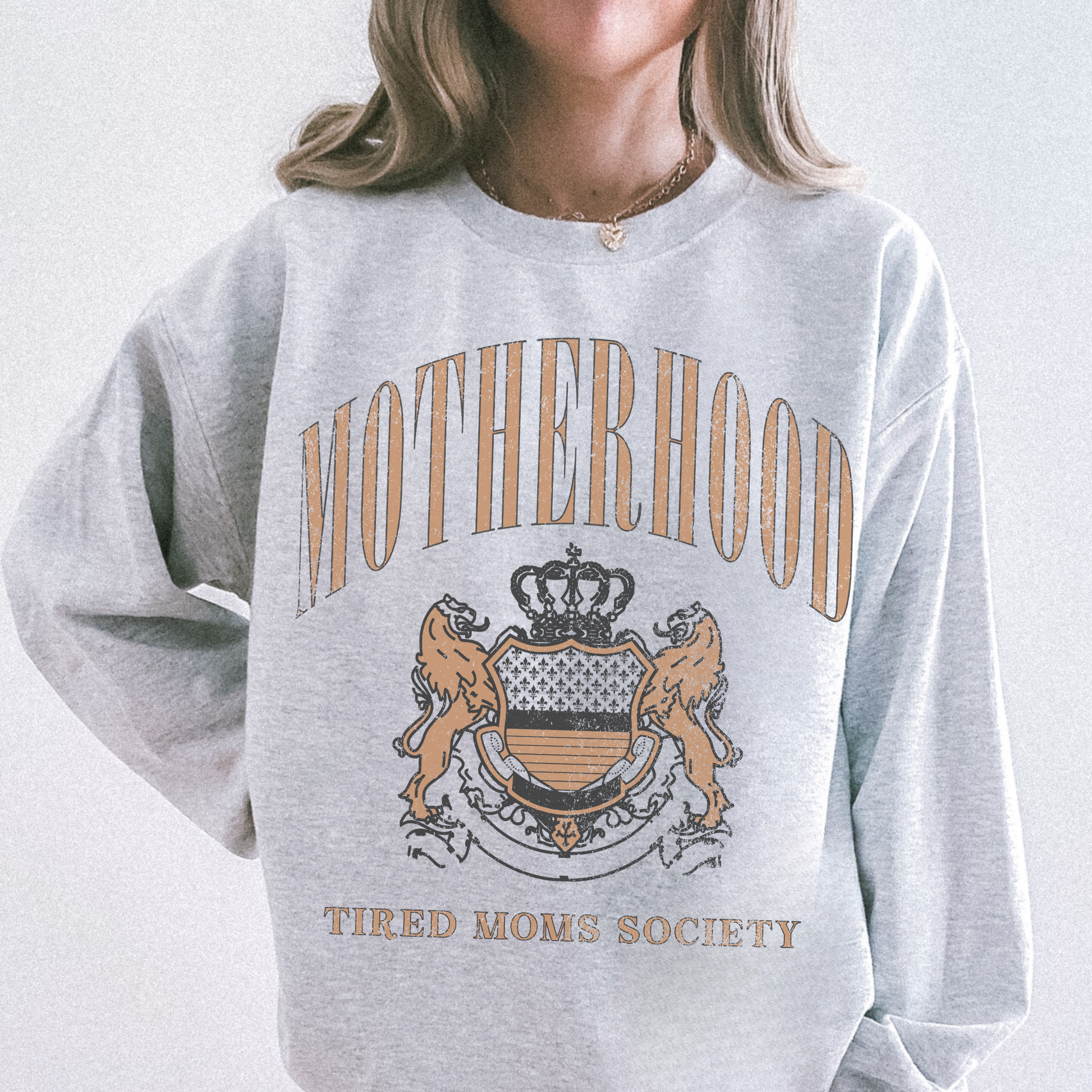 motherhood tired moms society sweatshirt vintage mom crewneck cozy outfit