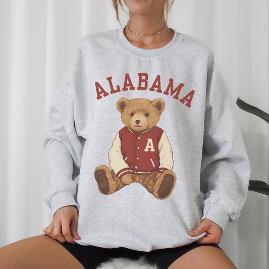 Alabama Teddy Bear Crewneck Sweatshirt
