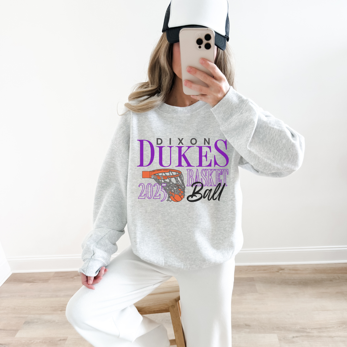 Dixon Dukes Basketball Crewneck | 2025 Game Day Sweatshirt