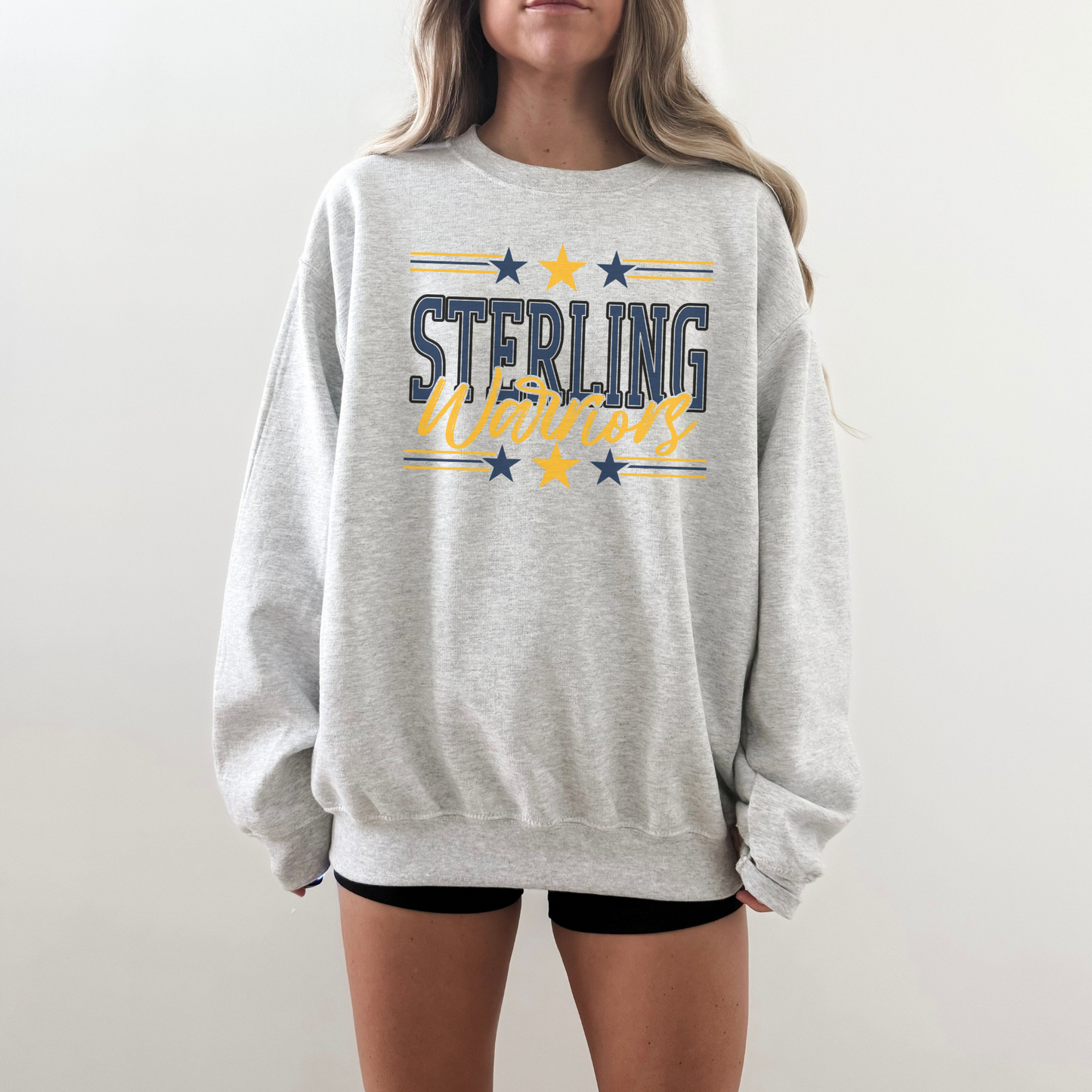 Sterling Warriors Star Crewneck | Local Game Day Sweatshirt