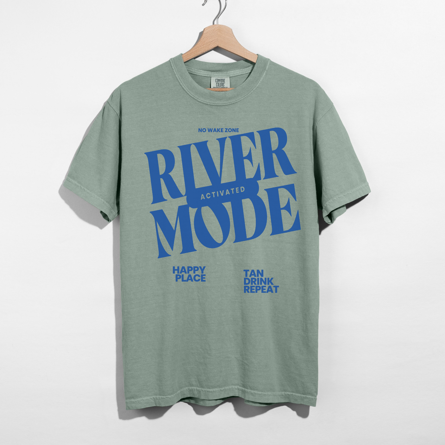 bay green river mode activated shirt summer graphic tee