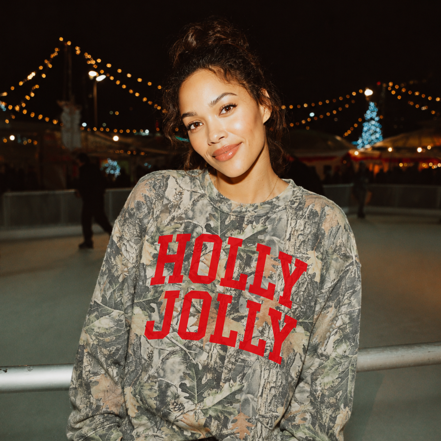Preorder 9/15 Holly Jolly Camo Luxury Oversized Crewneck