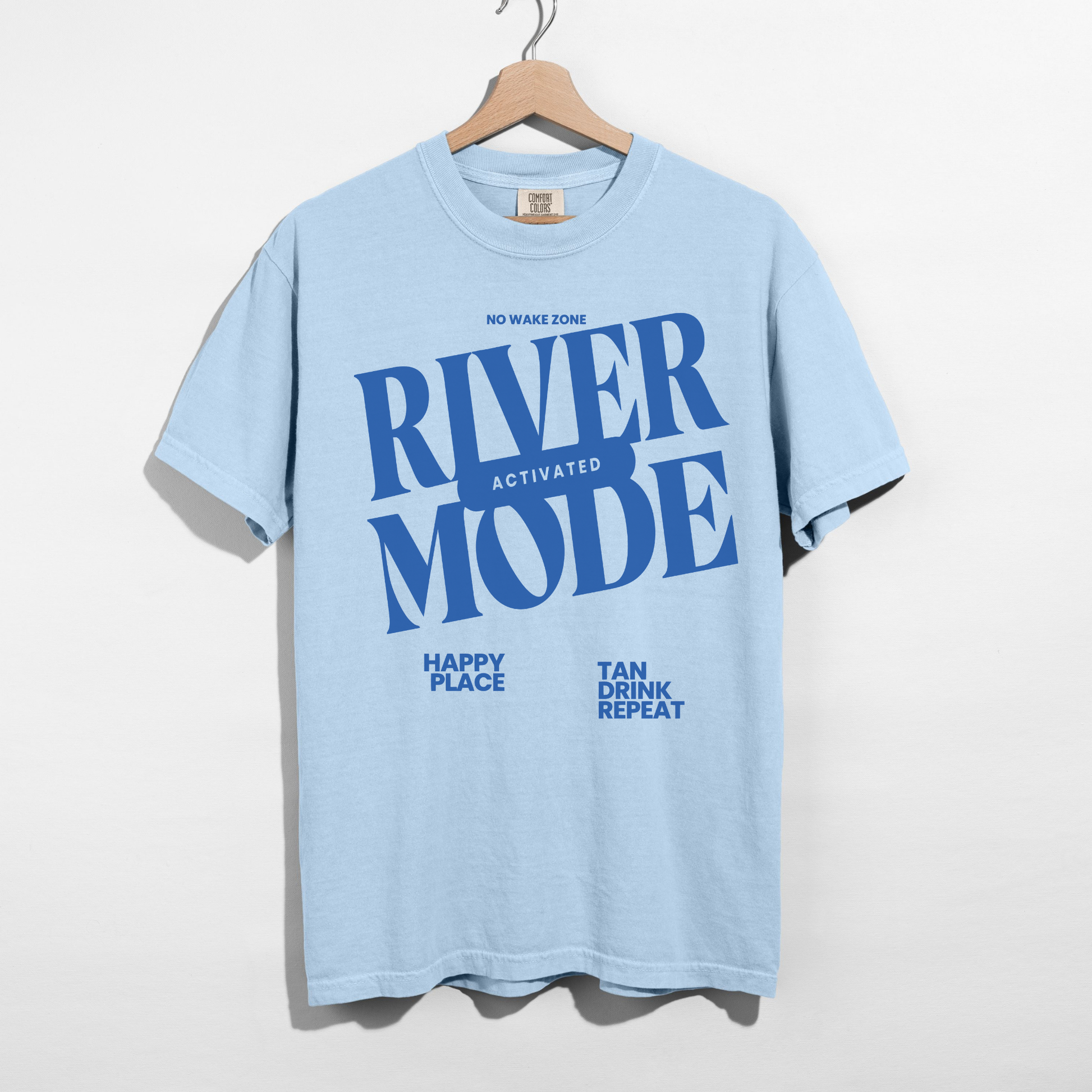 chambray river mode graphic tee comfort colors lake life shirt