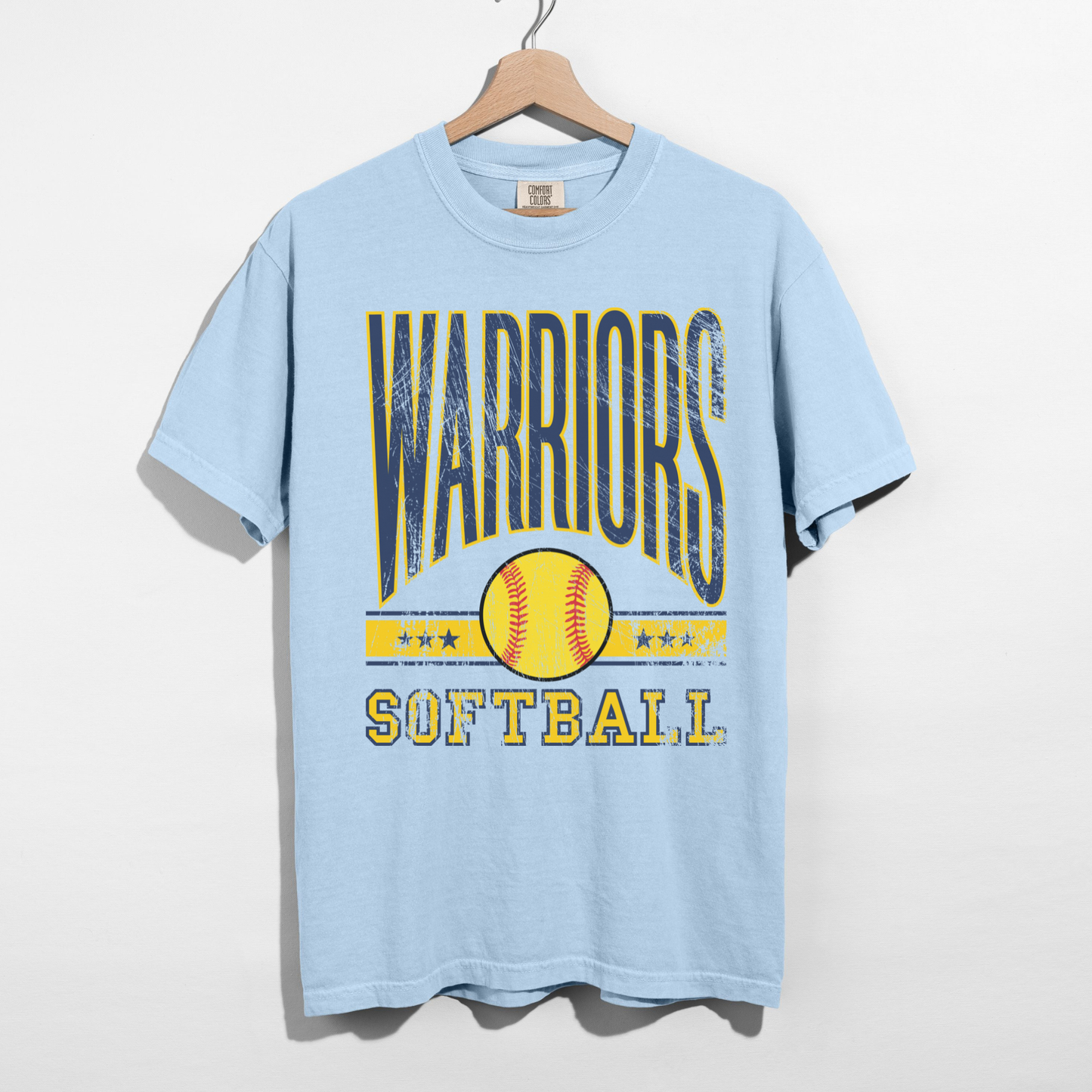 Warriors Softball Vintage Graphic T-Shirt