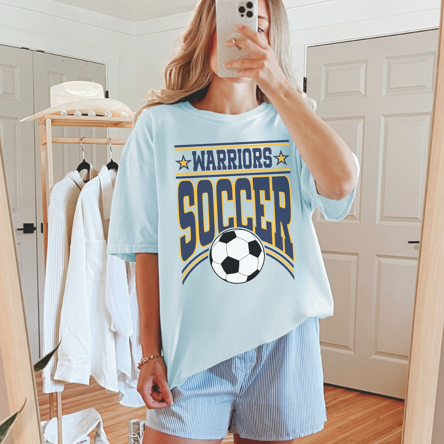 Warriors Soccer Vintage Graphic T-Shirt