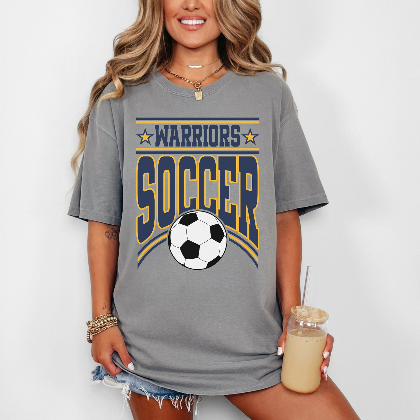 Warriors Soccer Vintage Graphic T-Shirt