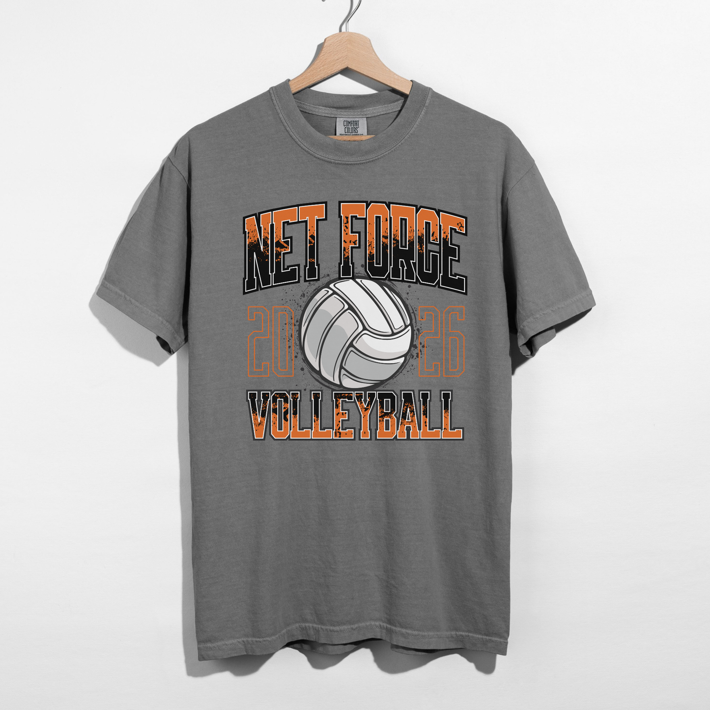 Net Force Volleyball 2026 Graphic Tee | Team Spirit Volleyball Shirt