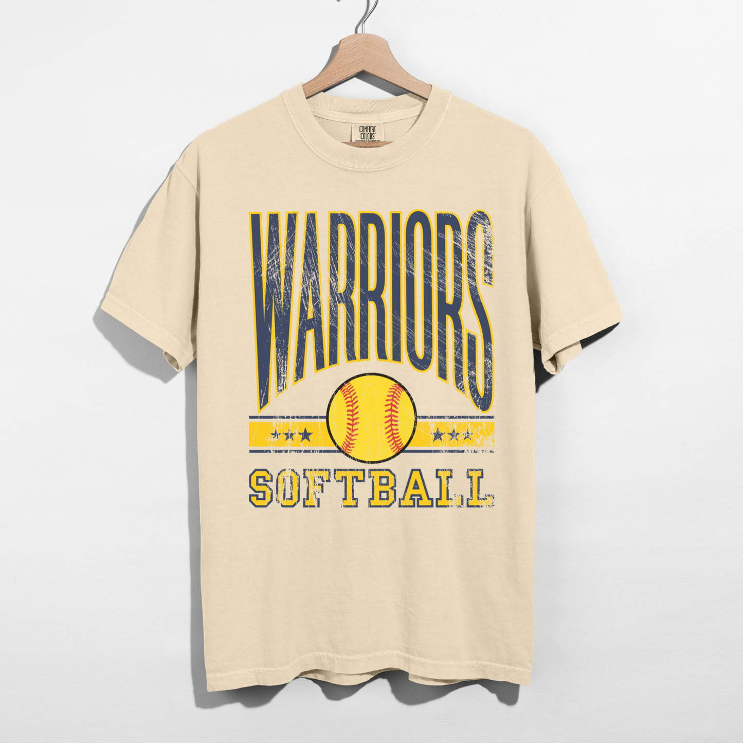 Warriors Softball Vintage Graphic T-Shirt