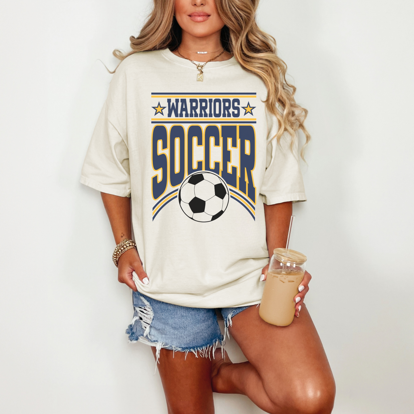 Warriors Soccer Vintage Graphic T-Shirt