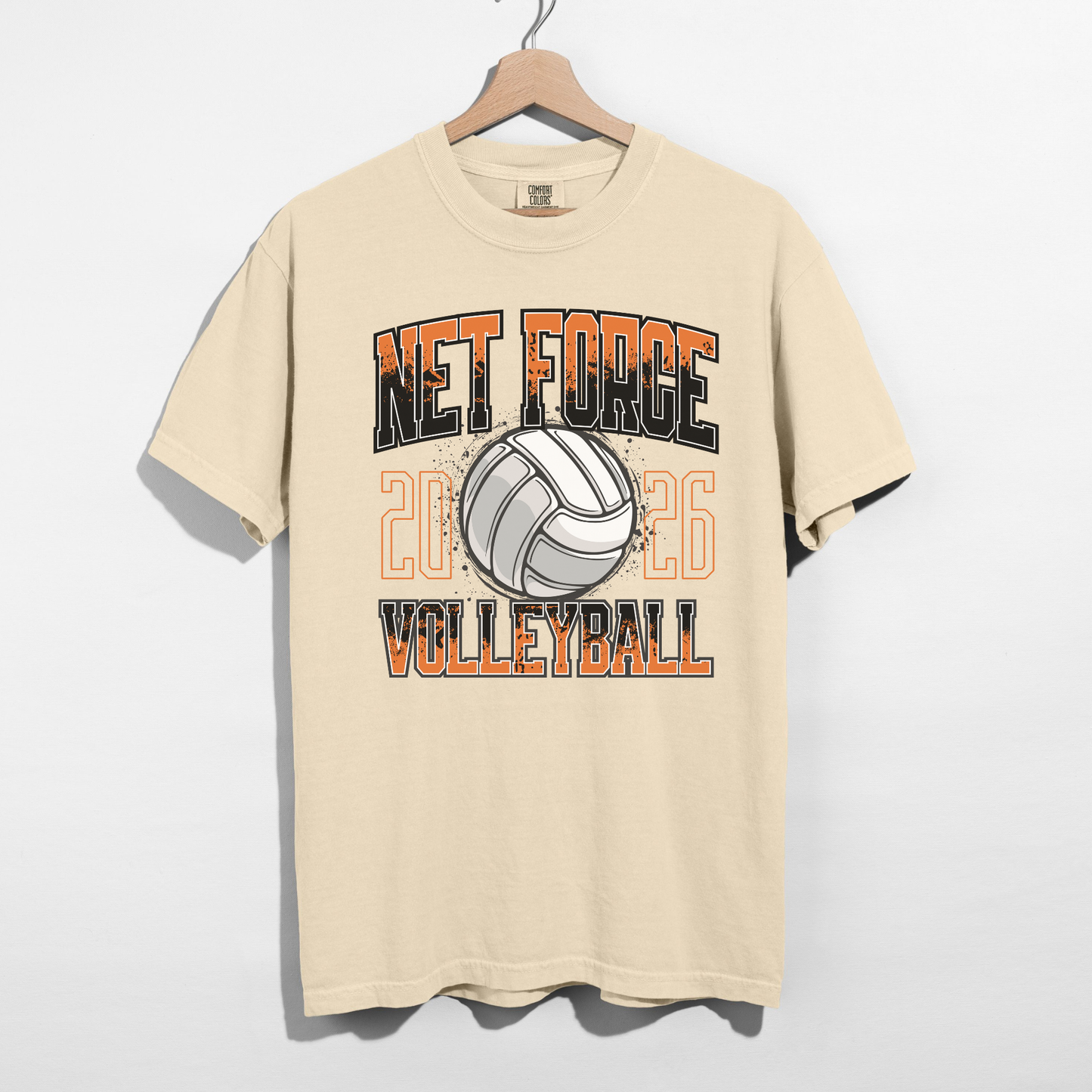 Net Force Volleyball 2026 Graphic Tee | Team Spirit Volleyball Shirt
