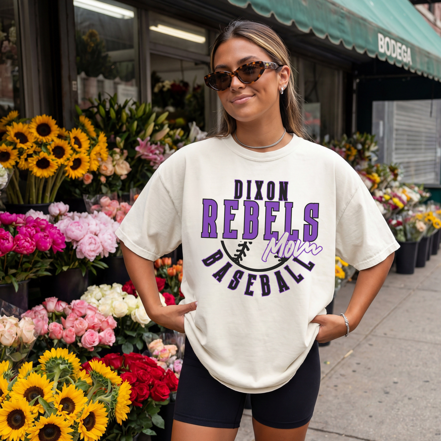 Dixon Rebels Baseball Mom Shirt