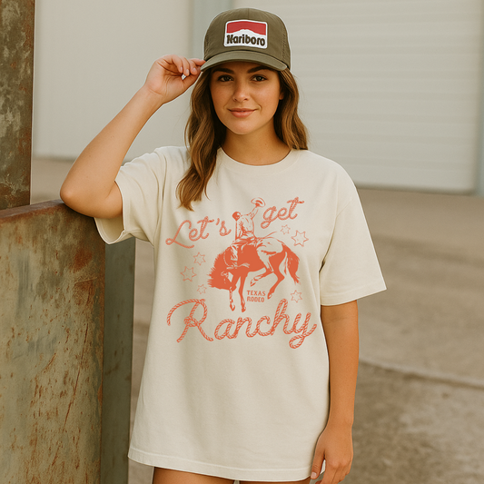 Ranchy Western With Red Ink T Shirt