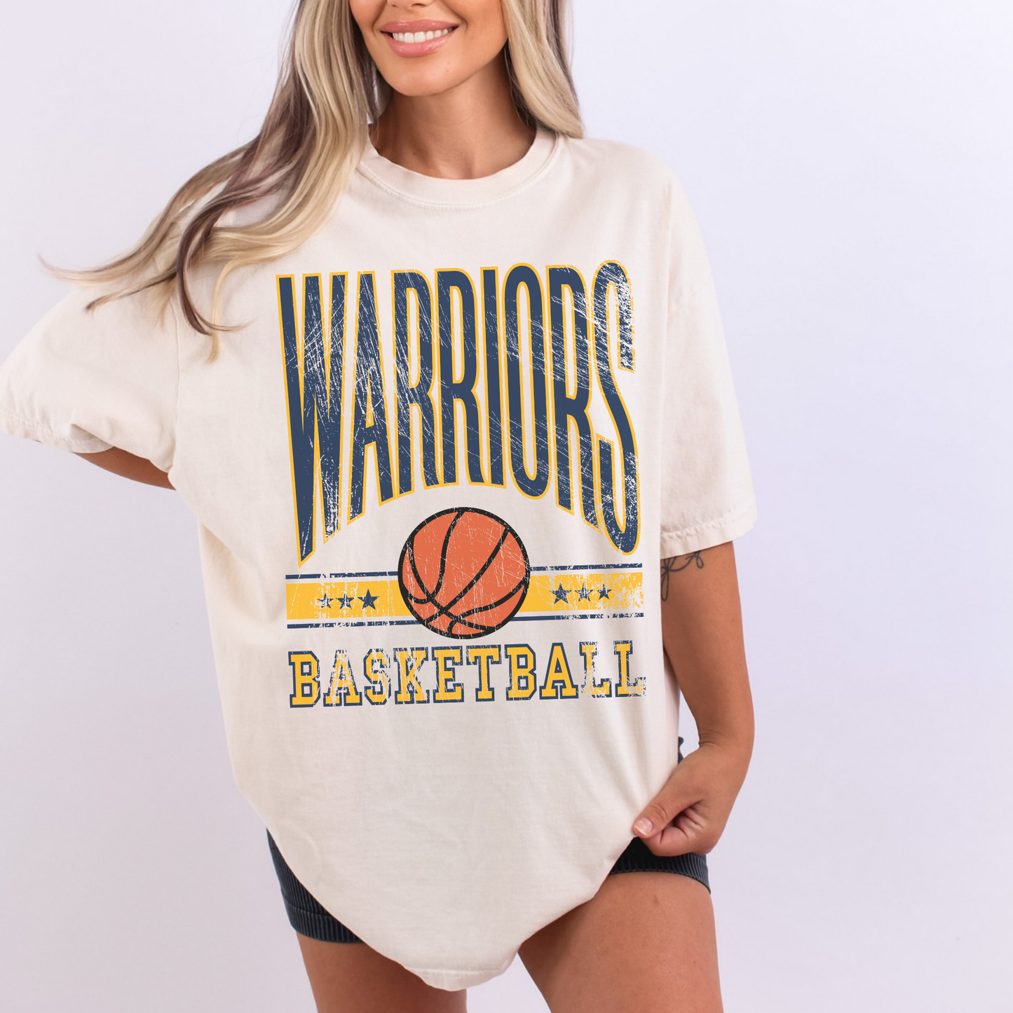 Warriors Basketball Graphic Tee – Game Day Spirit Shirt