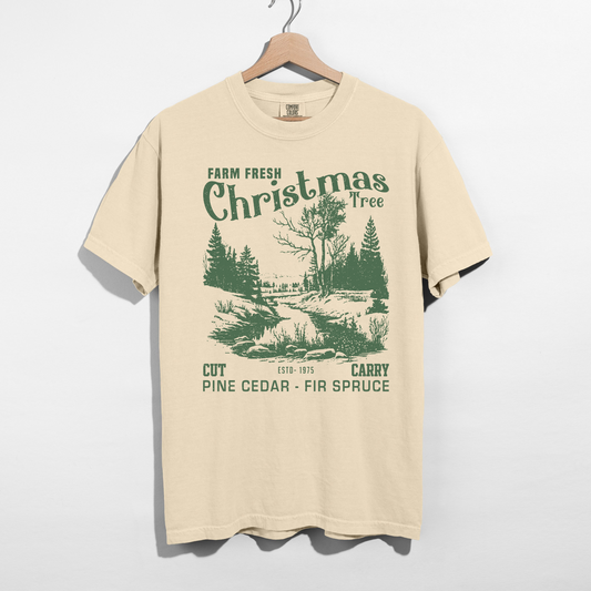 Farm Fresh Christmas Tree Graphic Tee