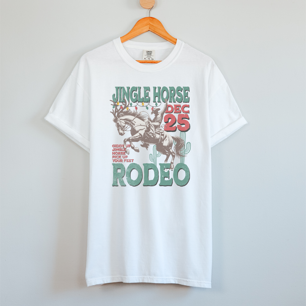 Jingle Horse Rodeo Christmas T Shirt