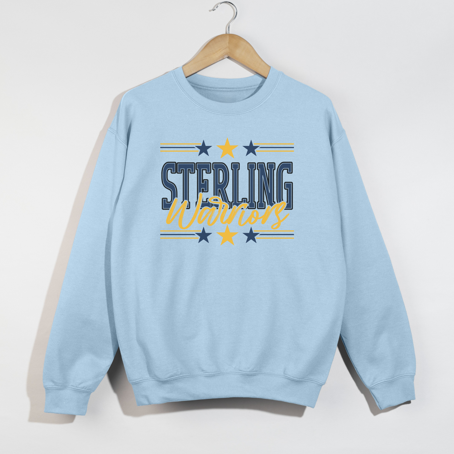 Sterling Warriors Star Crewneck | Local Game Day Sweatshirt